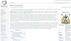 
							         RMIT University - Wikipedia								  
							    