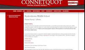 
							         RMS - Parent Portal ... - Connetquot Central School District Schools								  
							    
