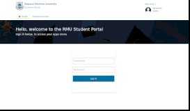 
							         RMU|Student Portal								  
							    