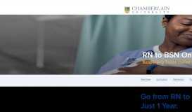 
							         RN to BSN Option - Chamberlain College of Nursing								  
							    
