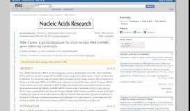 
							         RNAi Codex: a portal/database for short-hairpin RNA (shRNA) gene ...								  
							    