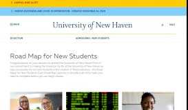 
							         Road Map for New Students - University of New Haven								  
							    
