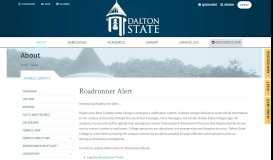 
							         Roadrunner Alert - Public Safety - Dalton State College								  
							    