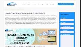 
							         Roadrunner Email Problems | +1-888-338-6033 Call For Help								  
							    