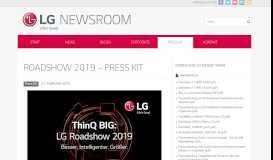 
							         Roadshow 2019 – Press Kit | Das Presse-Portal von LG – LG ...								  
							    