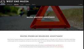 
							         Roadside Assistance - West End Mazda								  
							    