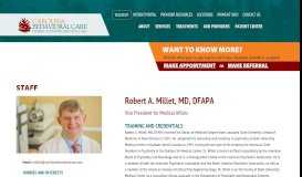 
							         Robert A. Millet - Carolina Behavioral Care								  
							    