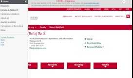 
							         Robert (Bob) Batt - Faculty - Wisconsin School of Business								  
							    