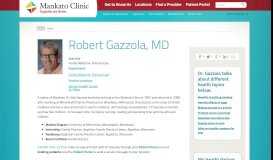 
							         Robert Gazzola, MD - Mankato Clinic								  
							    