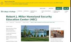
							         Robert J. Miller Homeland Security Education Center (HEC) | Campus ...								  
							    