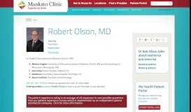 
							         Robert J. Olson, MD - Mankato Clinic								  
							    