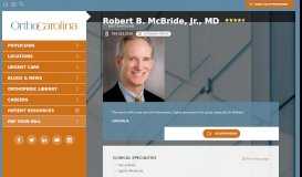 
							         Robert McBride Orthopedic Surgeon | OrthoCarolina								  
							    