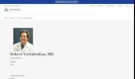 
							         Robert Vartabedian MD - Internal Medicine | Ascension								  
							    