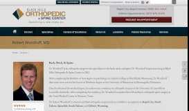 
							         Robert Woodruff, MD | Black Hills Orthopedic & Spine Center								  
							    