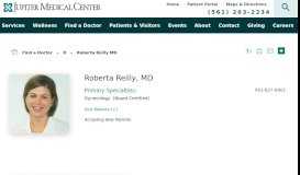 
							         Roberta E. Reilly MD | Physician Directory - Jupiter Medical Center								  
							    