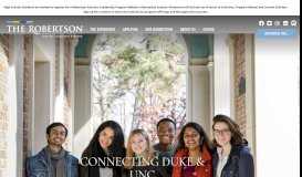 
							         Robertson Scholars: Home								  
							    