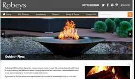 
							         Robeys Fireplaces - Woodburning Stoves - Cookers - Refrigerators								  
							    