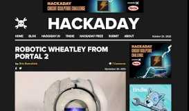 
							         Robotic Wheatley from Portal 2 | Hackaday								  
							    