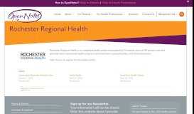 
							         Rochester Regional Health - OpenNotes								  
							    