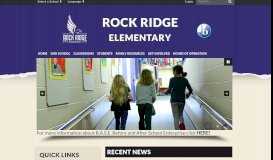 
							         Rock Ridge Elementary: Home								  
							    