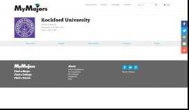 
							         Rockford University Social Media Portal - MyMajors.com								  
							    