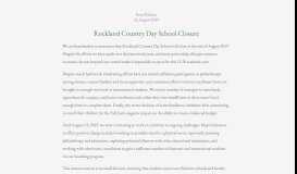 
							         Rockland Country Day School – A culture of inclusion, individuality ...								  
							    