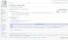 
							         Rockview University - Wikipedia								  
							    
