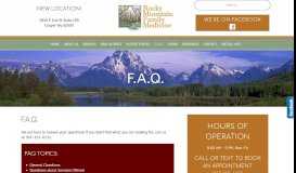 
							         Rocky Mountain Family Medicine Patient Information								  
							    