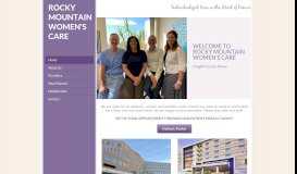
							         Rocky Mountain Women's Care - Home								  
							    