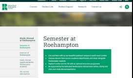 
							         Roehampton Abroad: Undergraduate - University of Roehampton								  
							    