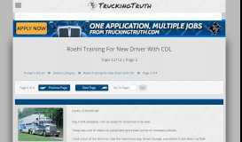 
							         Roehl Training For New Driver With CDL - Trucking Truth								  
							    