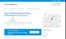 
							         Roger Williams Medical Center Addiction Medicine Treatment Center ...								  
							    