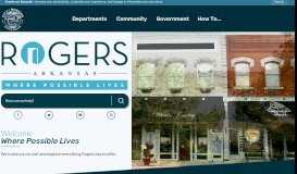 
							         Rogers, AR - Official Website | Official Website								  
							    