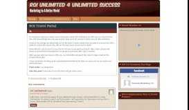 
							         ROI Travel Portal - ROI Unlimited 4 Unlimited Success								  
							    