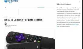 
							         Roku is Looking For Beta Testers - Cord Cutters News								  
							    