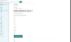 
							         Role Matrix in Srm 7 | Information Technology | Computing - Scribd								  
							    