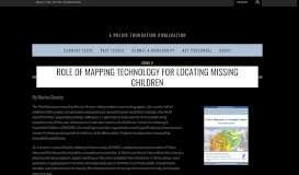 
							         Role of Mapping Technology for Locating Missing Children - Crime ...								  
							    