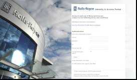 
							         Rolls-Royce Identity & Access Portal								  
							    