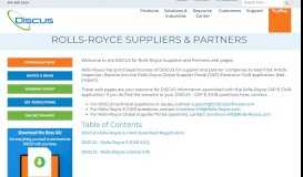 
							         Rolls-Royce Suppliers Partners | DISCUS Software								  
							    
