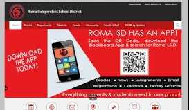 
							         Roma Independent School District / Homepage								  
							    