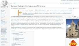 
							         Roman Catholic Archdiocese of Chicago - Wikipedia								  
							    
