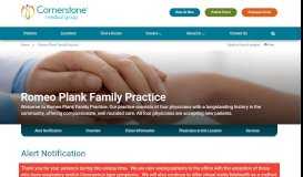 
							         Romeo Plank Family Practice - Macomb | Cornerstone Medical Group								  
							    