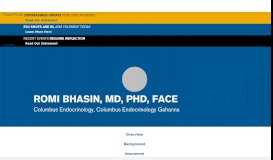 
							         Romi Bhasin, MD, PhD., FACE - Central Ohio Primary Care								  
							    