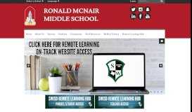 
							         Ronald McNair Middle School: Home								  
							    
