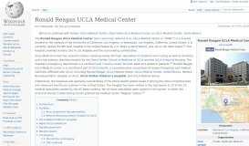 
							         Ronald Reagan UCLA Medical Center - Wikipedia								  
							    