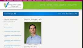 
							         Ronald Spiegel, MD – Snoqualmie Valley Hospital								  
							    