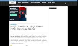 
							         Rongo University, RU Kenya Student Portal: http://41.89 ...								  
							    