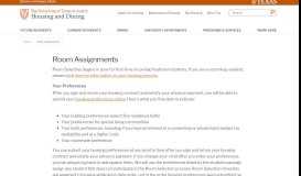 
							         Room Assignments | University Housing and Dining | The University of ...								  
							    
