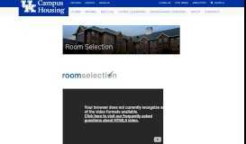 
							         Room Selection | UK Housing - University of Kentucky								  
							    