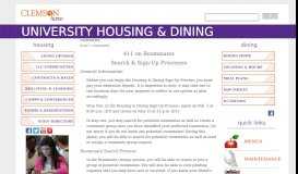 
							         roommates | Clemson Home - Clemson Housing & Dining								  
							    